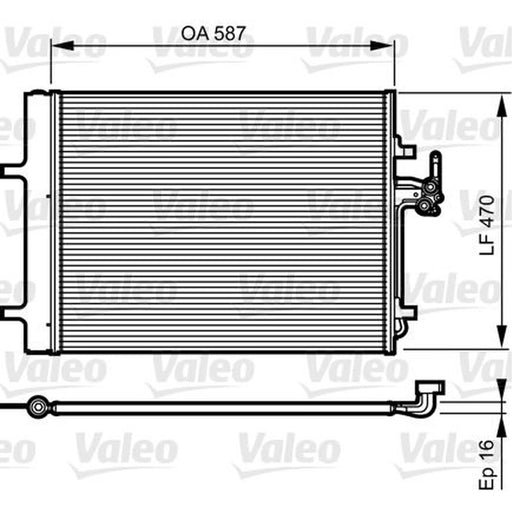 Valeo Air Conditioning Condenser 814184