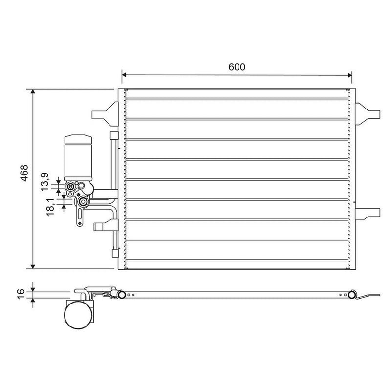 Valeo Air Conditioning Condenser 814321