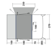 Outwell Talladega Driveaway Air Awning Grey - Outwell - Van Life Living