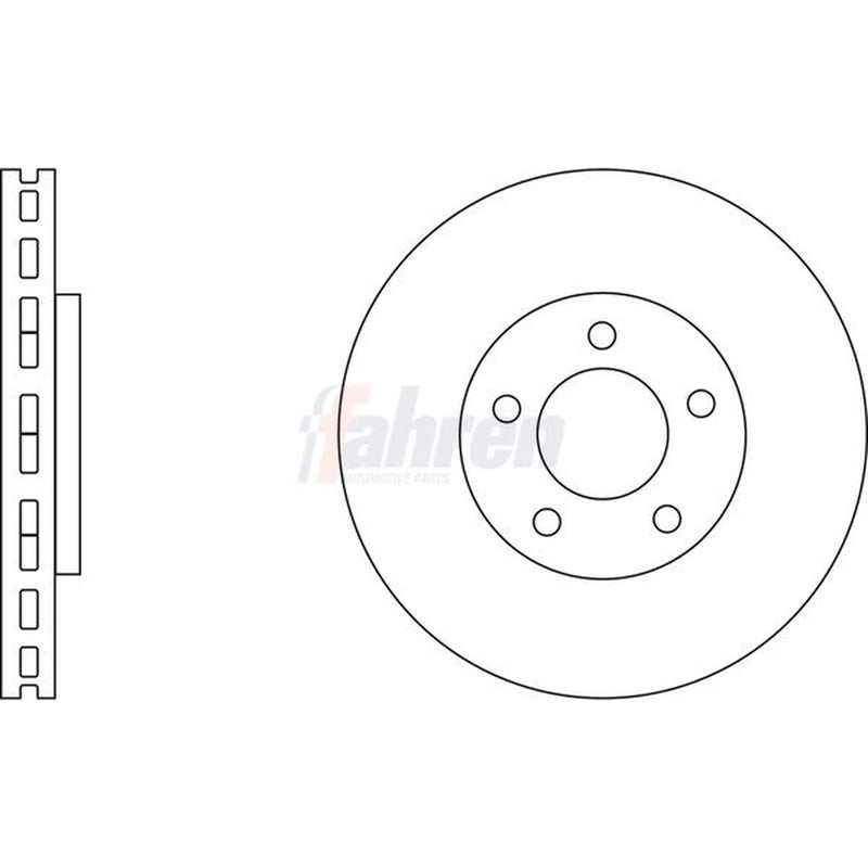 Fahren Front & Rear Brake Discs & Pads fits Nissan Juke 2010-2019 1.6