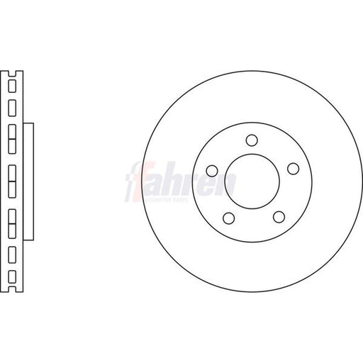 Fahren Front & Rear Brake Discs & Pads fits Nissan Juke 2010-2019 1.6