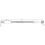 Abtex Brake Hydraulic Hose Line Right ABH1054