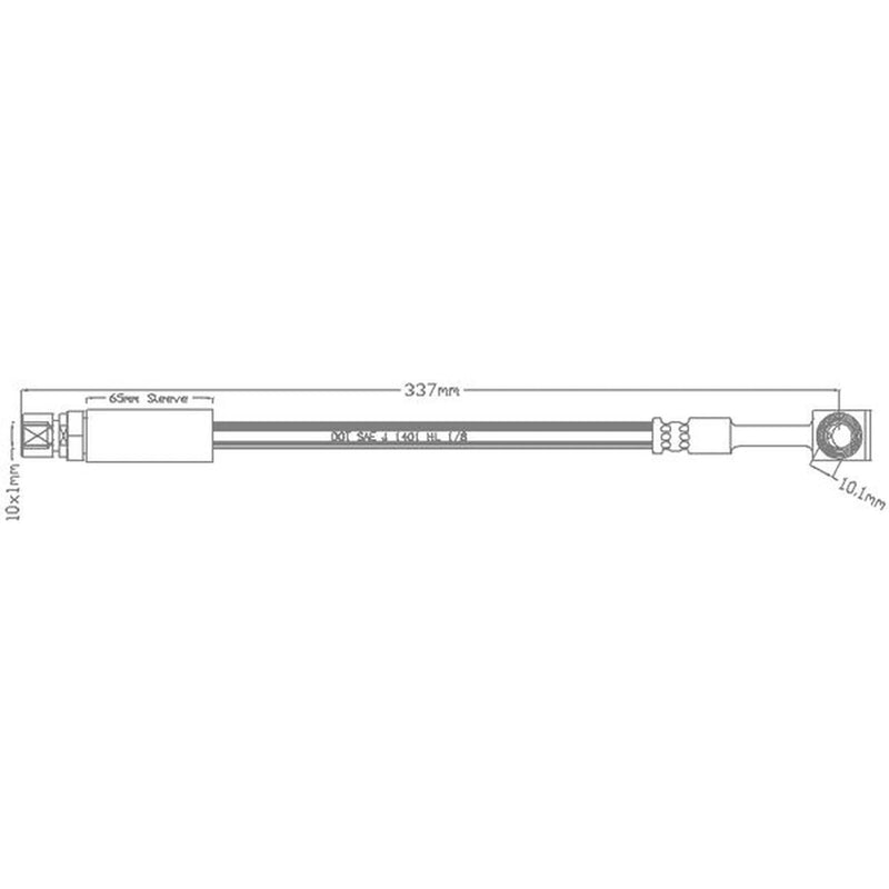 Abtex Brake Hydraulic Hose Line Right ABH1054
