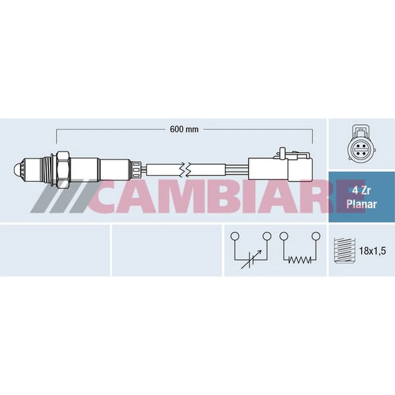 Cambiare O2 Lambda Oxygen Sensor before catalytic converter VE381856