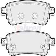 Fahren Rear Brake Pad Set FBP3796