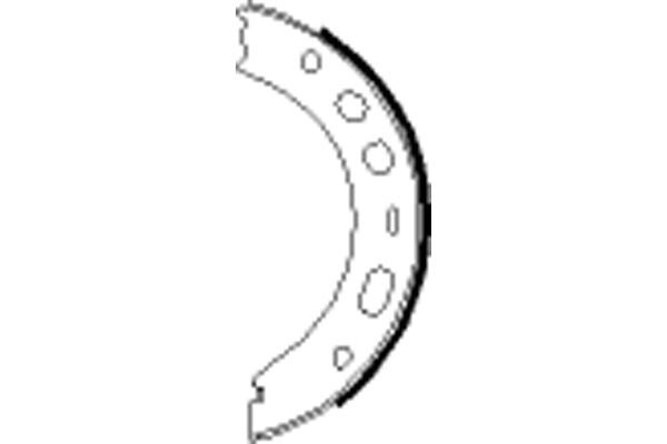 Textar Parking Brake Shoe Set Rear 25mm 91063500