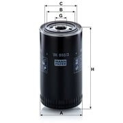 MANN-FILTER Fuel Filter Element WK 950/3
