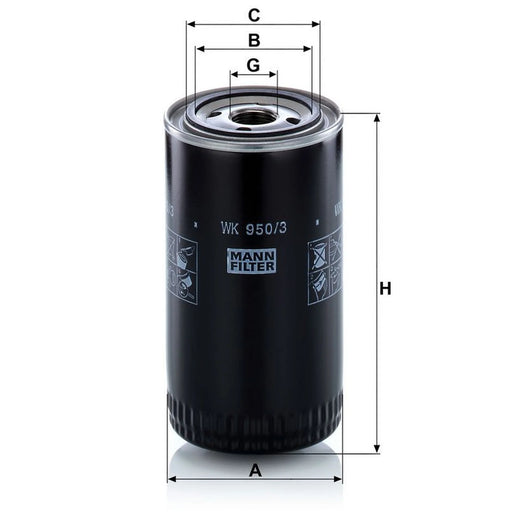 MANN-FILTER Fuel Filter Element WK 950/3
