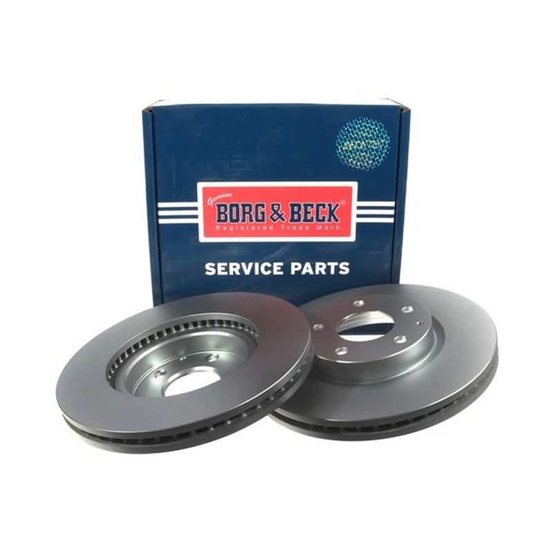 Borg & Beck 2 x Vented Front Brake Discs BBD5302-x2