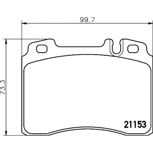 DON Front Brake Pad Set PCP2195
