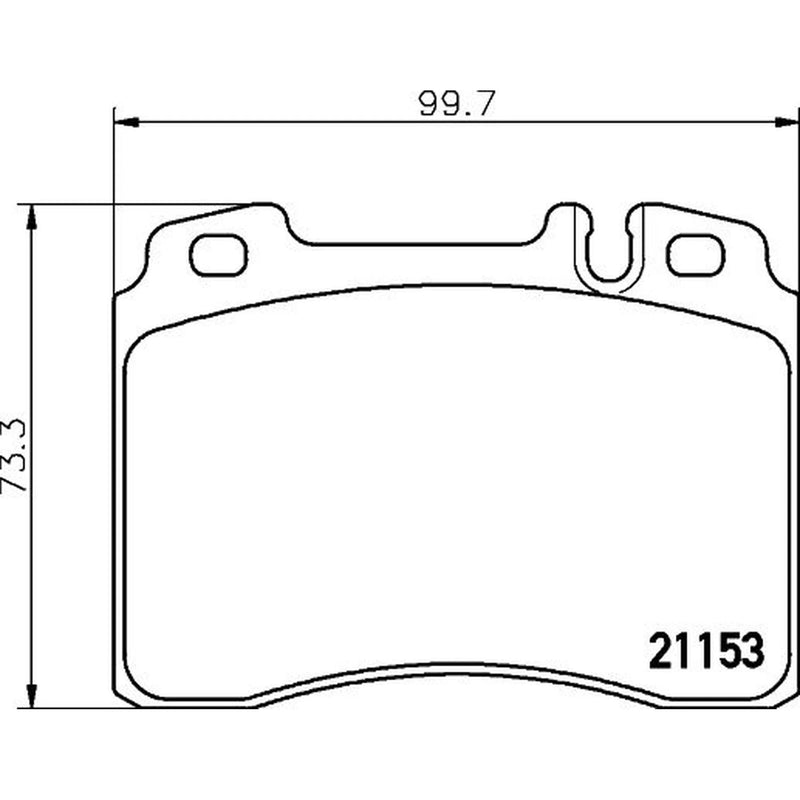 Mintex Front Brake Pad Set MDB1503