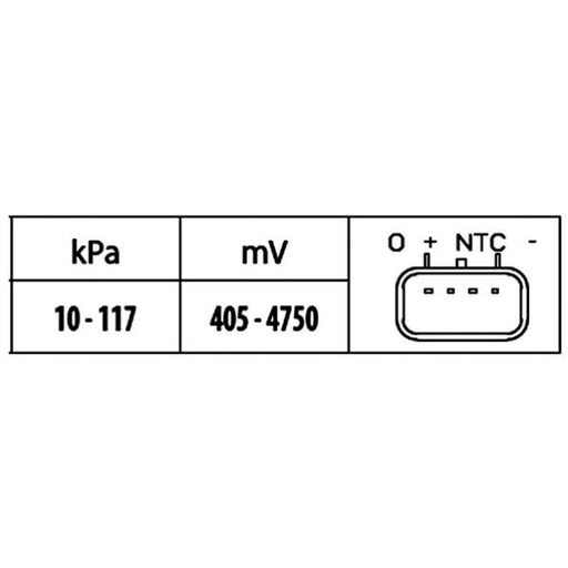 Hella Turbo Boost Pressure Sensor 6PP 009 400-491