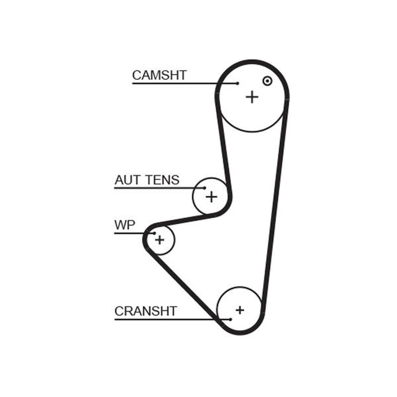 Gates Timing Belt Kit with Rollers K015574XS