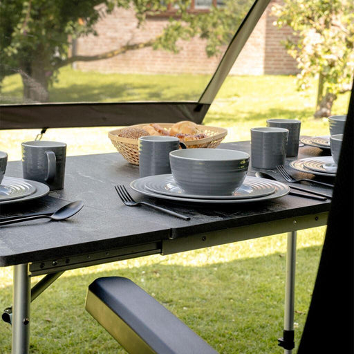 Travellife Sorrento Table Extendable Honeycomb Dark Grey 100/140/180Cm 2129390 - Travellife - Van Life Living