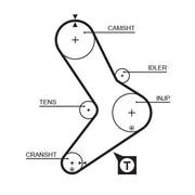 Gates Timing Belt Cambelt 152 Teeth 5039