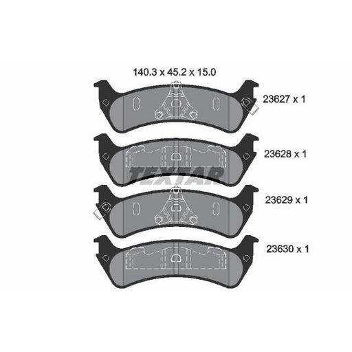 Textar Rear Brake Pad Set 2362701