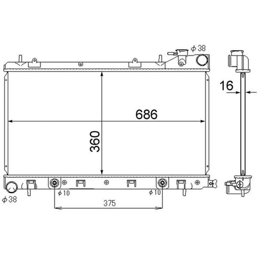 Mahle Engine Radiator CR 1874 000S