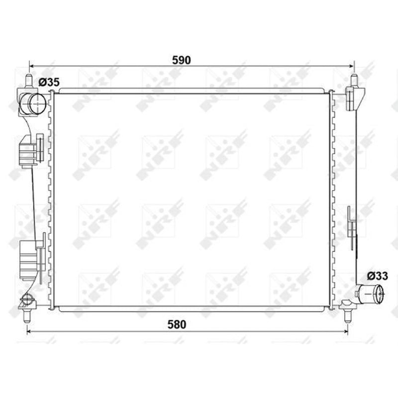NRF Engine Radiator 53166