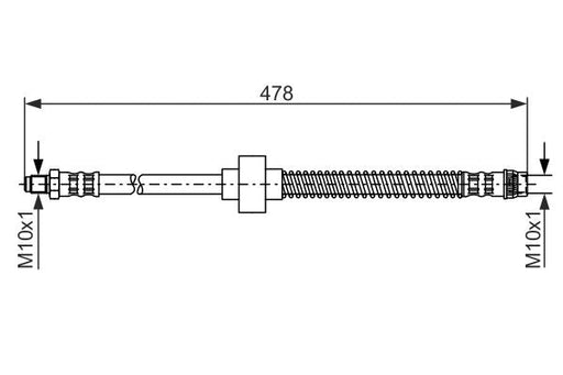 Bosch 1987476868 Brake Hose