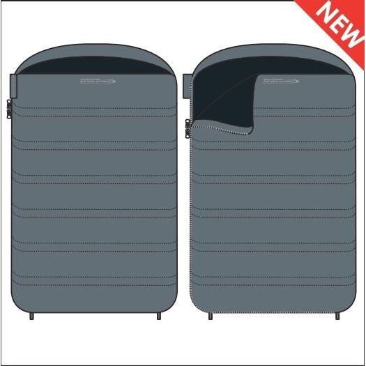 Outdoor Revolution Sun Star Double 300 DL Pebble Sleeping Bag - Outdoor Revolution - Van Life Living