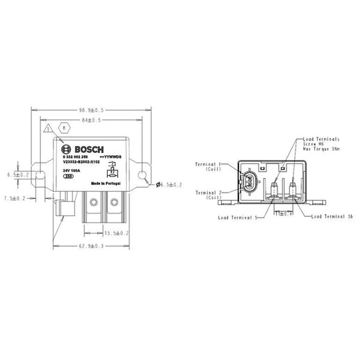 Bosch Main Power Relay 0 332 002 259