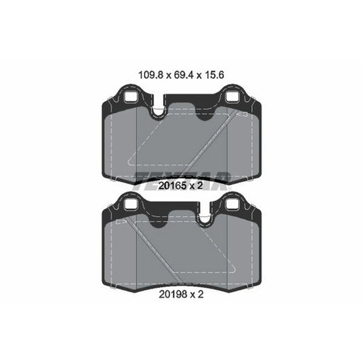 Textar Rear Brake Pad Set 2016501
