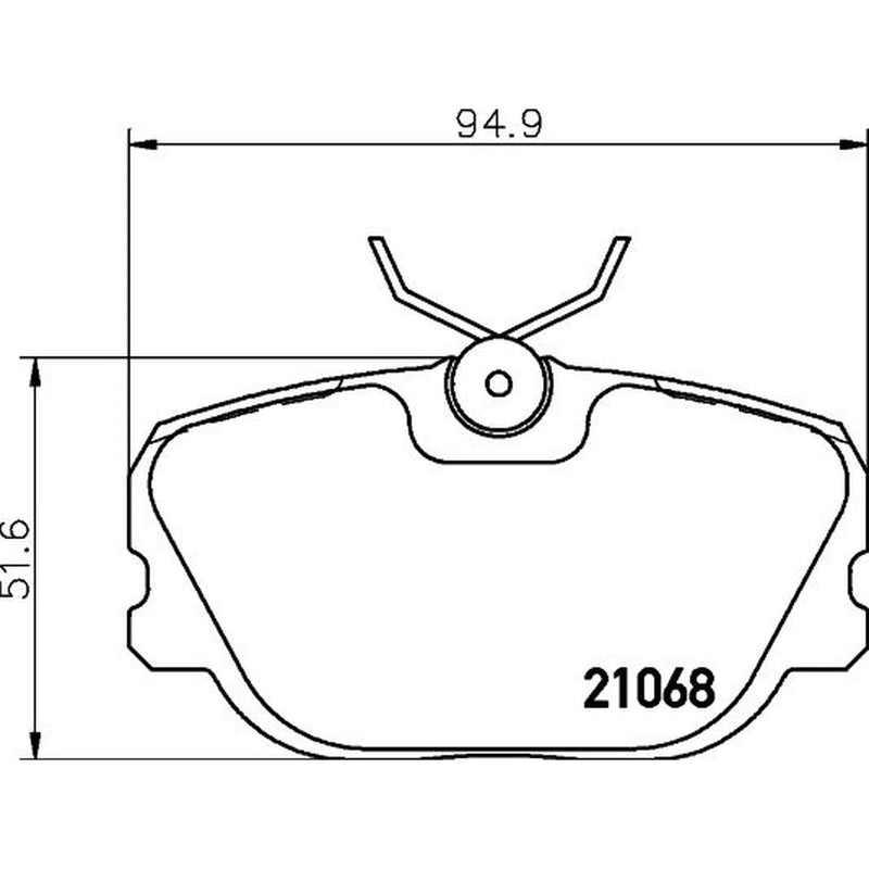 Mintex Front Brake Pad Set MDB1542