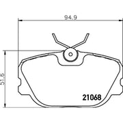 Mintex Front Brake Pad Set MDB1542