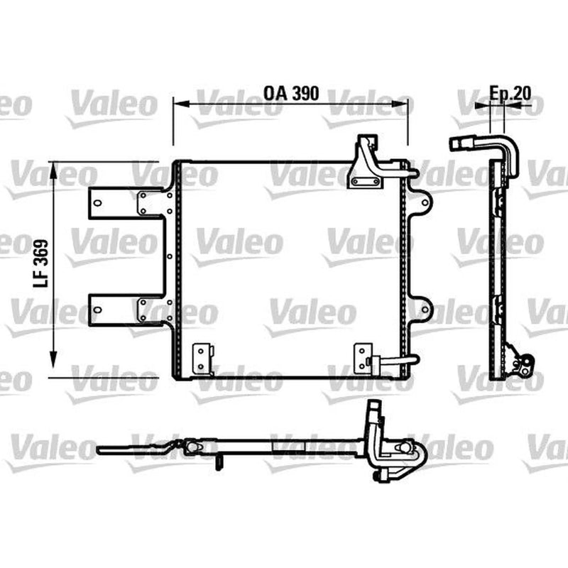 Valeo Air Conditioning Condenser 817246