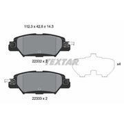 Textar Rear Brake Pad Set 2233201