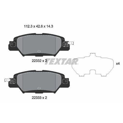 Textar Rear Brake Pad Set 2233201