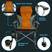 Liberty Orange Folding Camping Chair MDS1203 - Liberty Leisure - Van Life Living