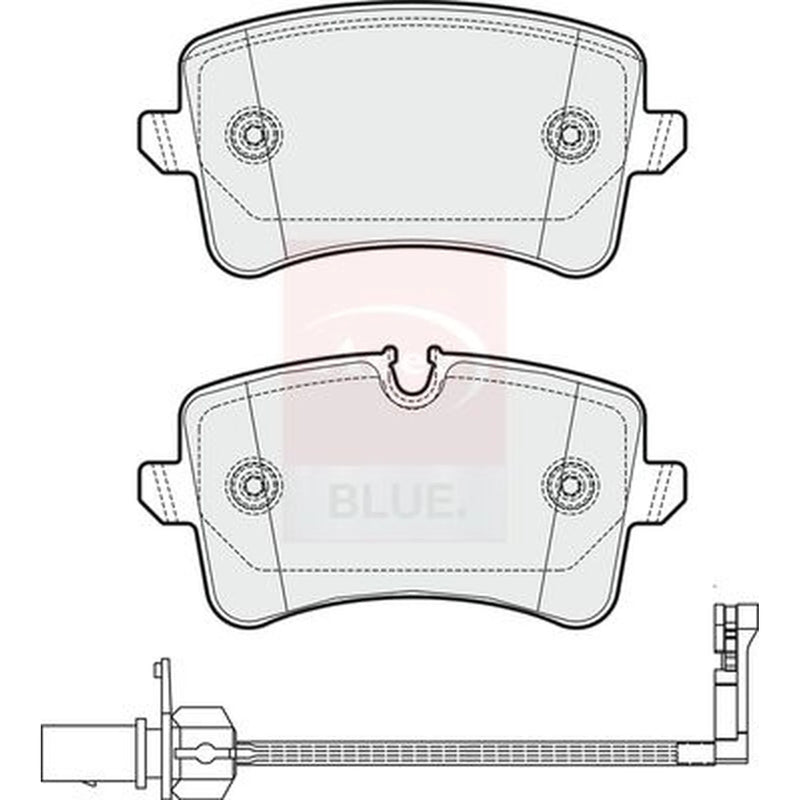 Apec Rear Brake Pad Set PD3350
