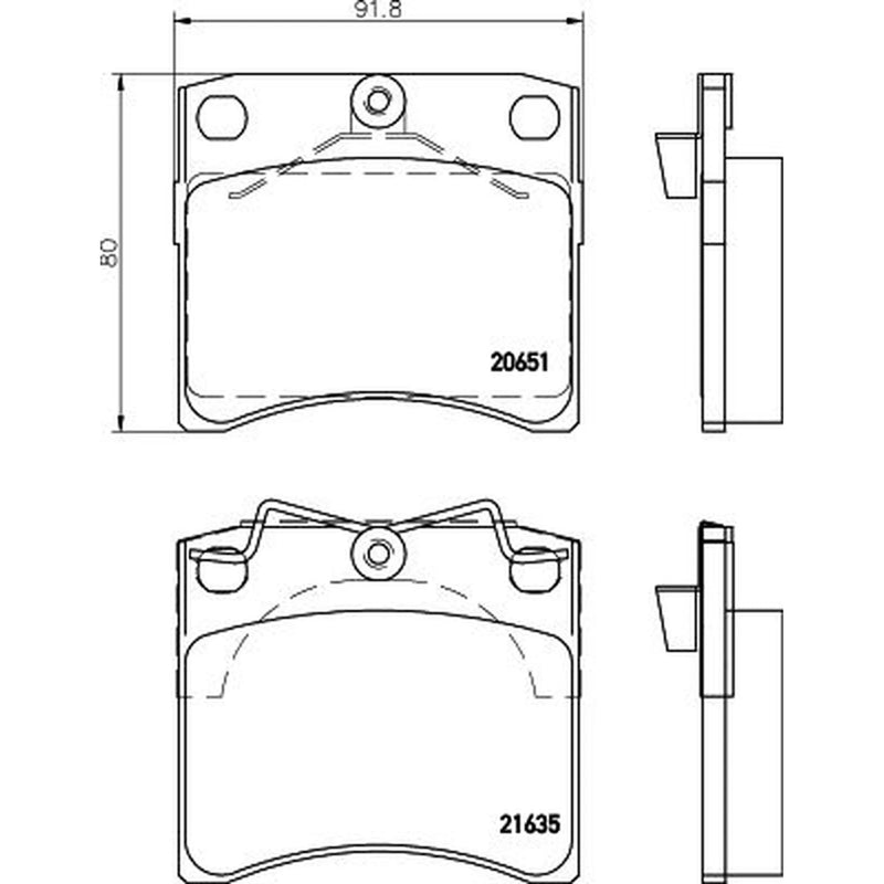 Mintex Front Brake Pad Set MDB1822