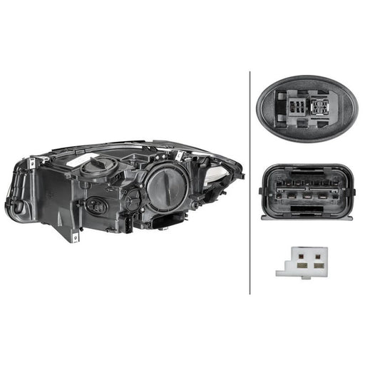 Hella Headlight Headlamp LED Right 1ZS 010 131-621