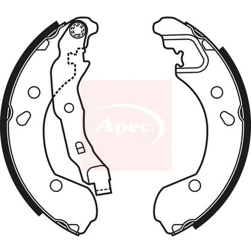 Apec Brake Shoe Set Axle Kit SHU653