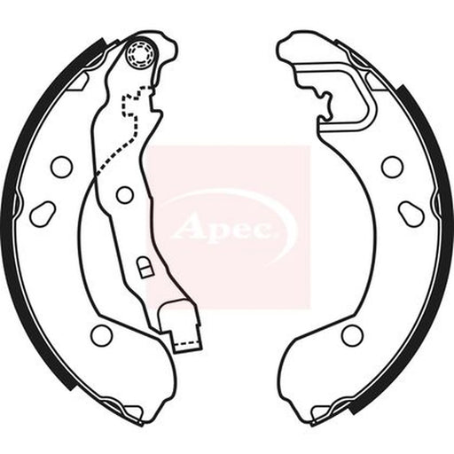 Apec Brake Shoe Set Axle Kit SHU653