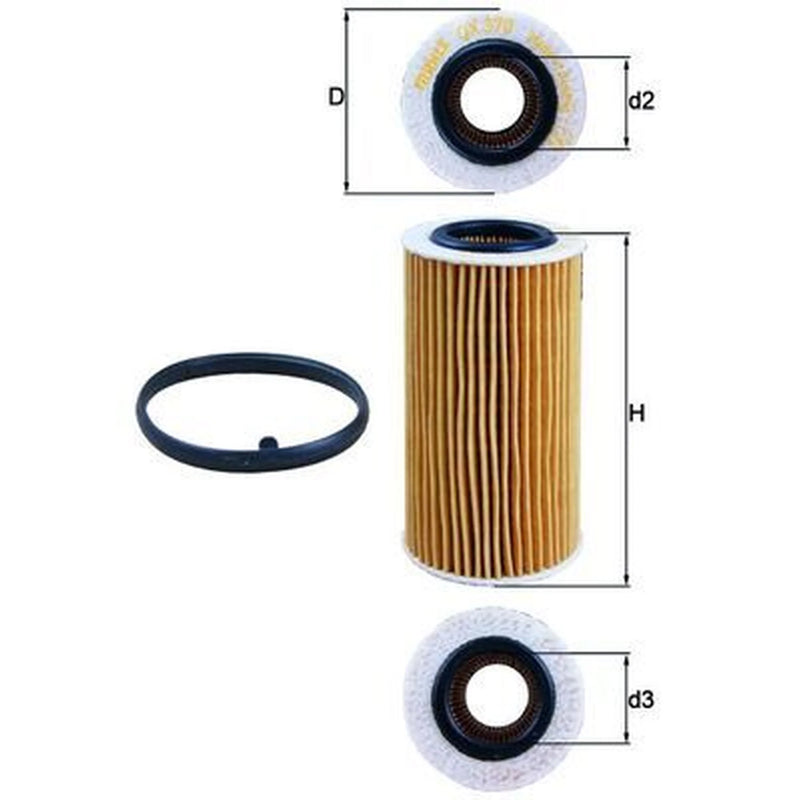 Mahle Engine Oil Filter OX 370D1
