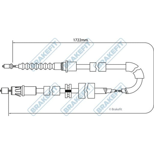 Apec Handbrake Cable Right Rear BBC3163