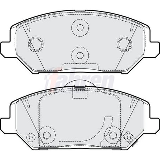 Fahren Front Brake Pad Set fits Hyundai I30 2016-2020 1.0 1.4 1.5 1.6