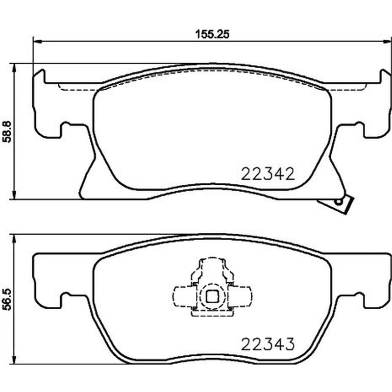Mintex Front Brake Pad Set MDB3844