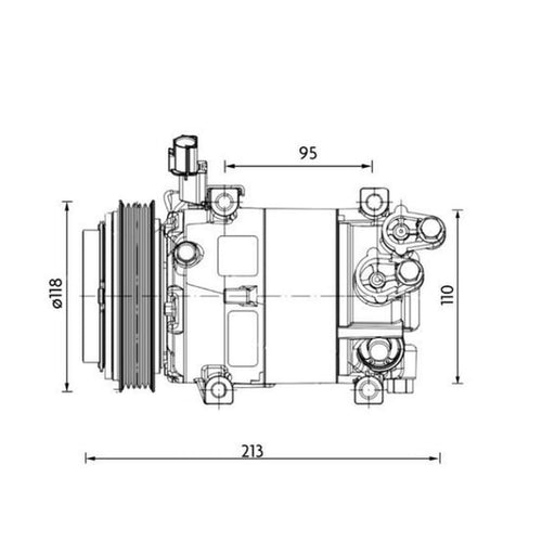 Mahle Air Conditioning Compressor ACP 1468 000P