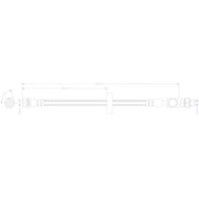 Juratek Brake Hydraulic Hose Line outer JBH1630