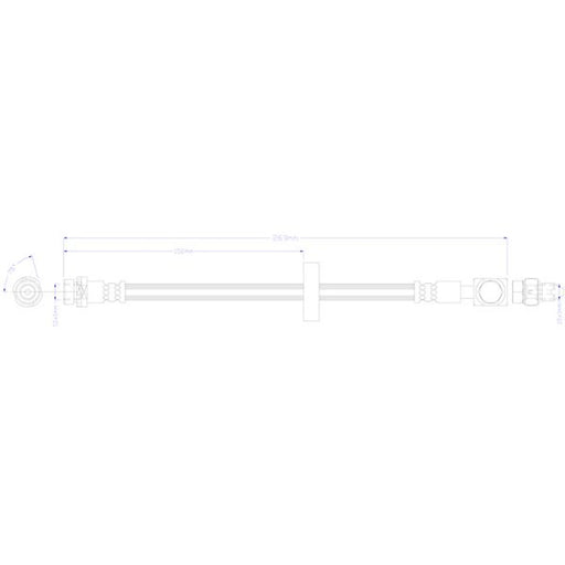 Juratek Brake Hydraulic Hose Line outer JBH1630