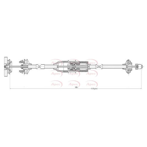 Apec Clutch Control Cable Pull CAB5020