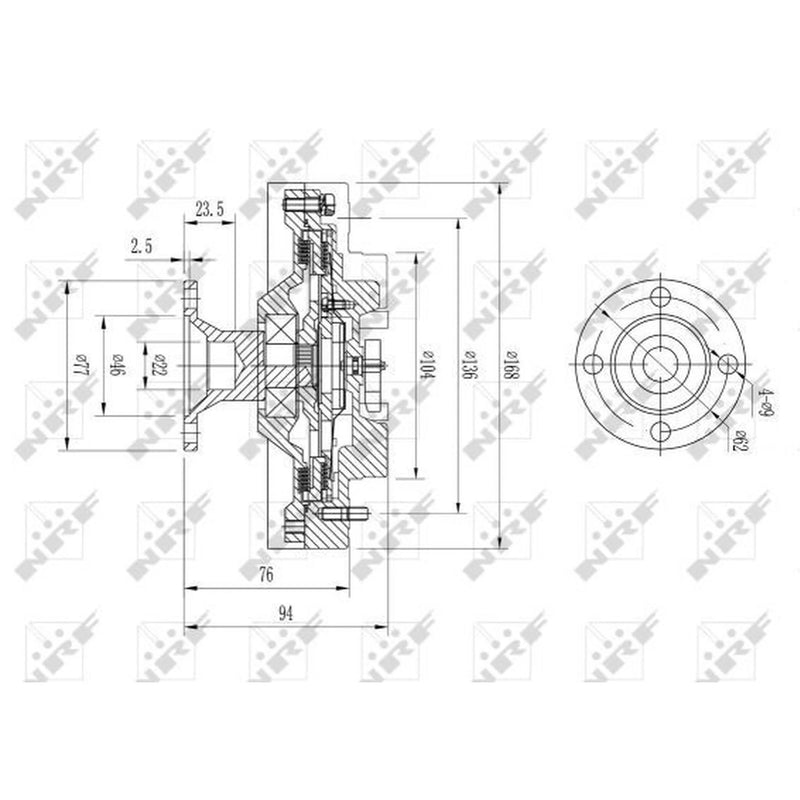 NRF Radiator Fan Clutch 49579