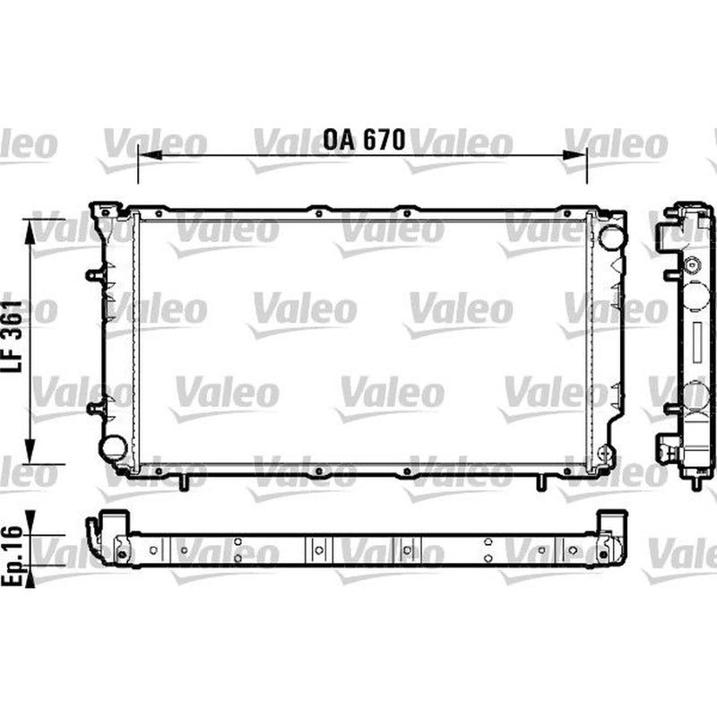 Valeo Engine Radiator 734211