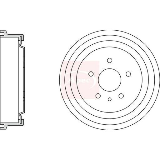 Apec Brake Drum Assembly Rear DRM9939