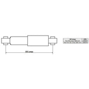 KYB Shock Absorber Damper Strut Rear 349097
