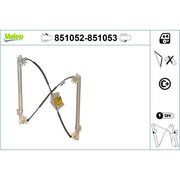 Valeo Electric Window Regulator Lifter Right Front 851053